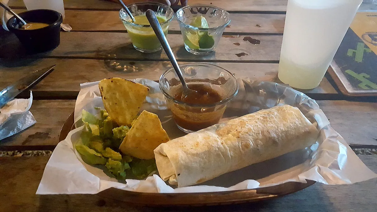 Mexican food typical of Boojum